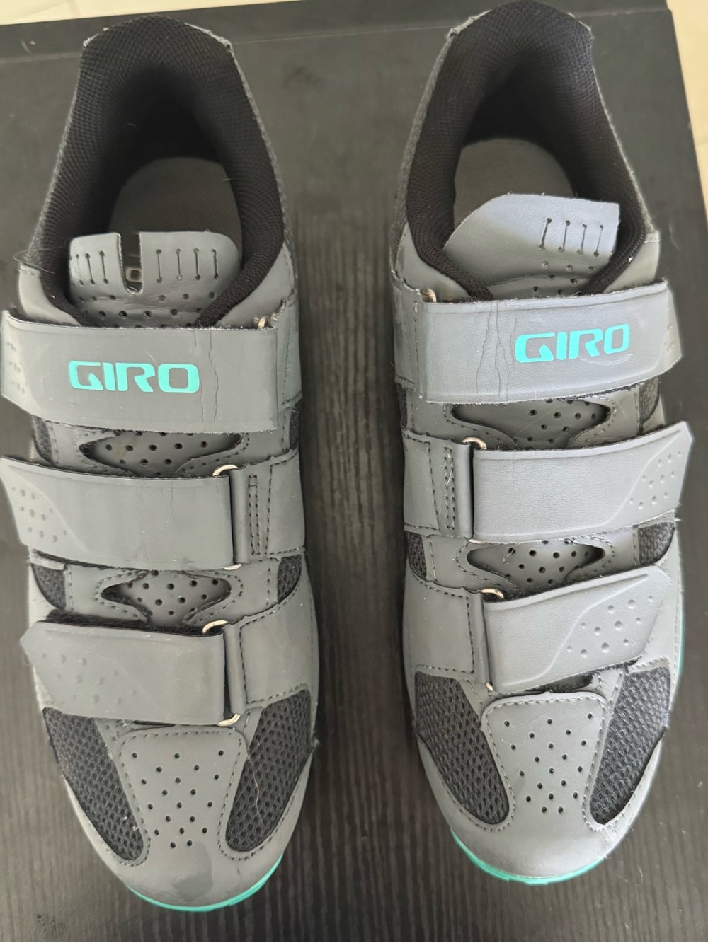 Giro Black Cycling Shoes with Gray Accents